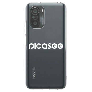 Picasee silikonový průhledný obal pro Xiaomi Poco F3 - Picasee - new logo - white