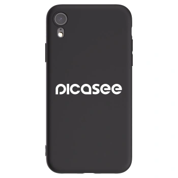 Picasee silikonový černý obal pro Apple iPhone XR - Picasee - new logo - white