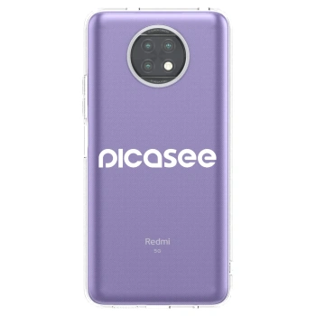 Picasee silikonový průhledný obal pro Xiaomi Redmi Note 9T - Picasee - new logo - white