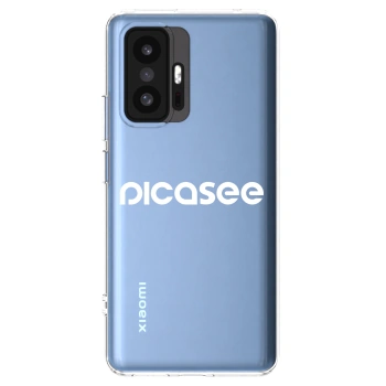 Picasee silikonový průhledný obal pro Xiaomi 11T Pro - Picasee - new logo - white