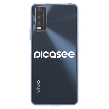 Picasee silikonový průhledný obal pro Vivo Y20s - Picasee - new logo - white