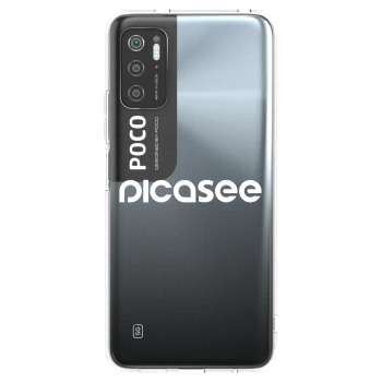 Picasee silikonový průhledný obal pro Xiaomi Poco M3 Pro 5G - Picasee - new logo - white