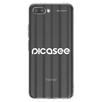 Obal pro Honor 10 - Picasee - new logo - white