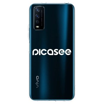 Picasee silikonový průhledný obal pro Vivo Y11s - Picasee - new logo - white