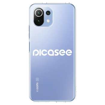 Picasee silikonový průhledný obal pro Xiaomi 11 Lite 5G NE - Picasee - new logo - white