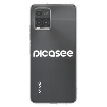 Picasee silikonový průhledný obal pro Vivo Y33s - Picasee - new logo - white