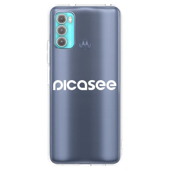 Picasee silikonový průhledný obal pro Motorola Moto G60 - Picasee - new logo - white