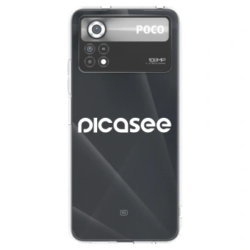 Picasee silikonový průhledný obal pro Xiaomi Poco X4 Pro 5G - Picasee - new logo - white