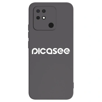 Picasee silikonový černý obal pro Xiaomi Redmi 10C - Picasee - new logo - white