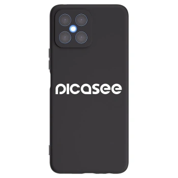 Picasee silikonový černý obal pro Honor X8 4G - Picasee - new logo - white