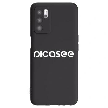 Picasee silikonový černý obal pro OPPO A16s - Picasee - new logo - white