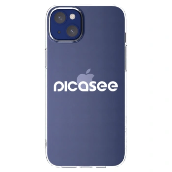 Picasee silikonový průhledný obal pro Apple iPhone 14 Plus - Picasee - new logo - white