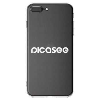 Picasee silikonový průhledný obal pro Apple iPhone 8 Plus - Picasee - new logo - white