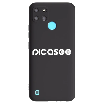 Picasee silikonový černý obal pro Realme C21Y - Picasee - new logo - white