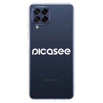 Picasee silikonový průhledný obal pro Samsung Galaxy M53 5G - Picasee - new logo - white