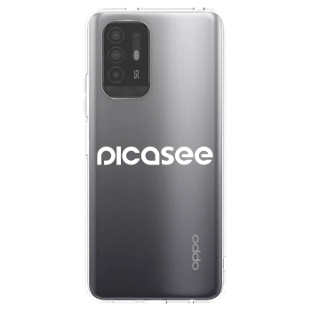 Picasee silikonový průhledný obal pro OPPO A94 5G - Picasee - new logo - white