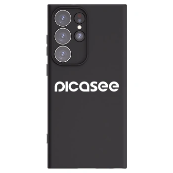 Picasee silikonový černý obal pro Samsung Galaxy S23 Ultra 5G - Picasee - new logo - white