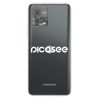 Picasee silikonový průhledný obal pro Motorola Moto G72 - Picasee - new logo - white