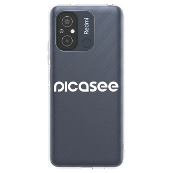Picasee silikonový průhledný obal pro Xiaomi Redmi 12C - Picasee - new logo - white
