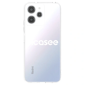 Picasee silikonový průhledný obal pro Xiaomi Redmi 12 4G - Picasee - new logo - white