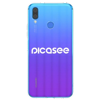 Picasee silikonový průhledný obal pro Huawei Nova 3i - Picasee - new logo - white