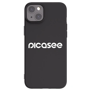 Picasee silikonový černý obal pro Apple iPhone 15 Plus - Picasee - new logo - white