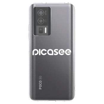 Picasee silikonový průhledný obal pro Xiaomi Poco F5 Pro 5G - Picasee - new logo - white