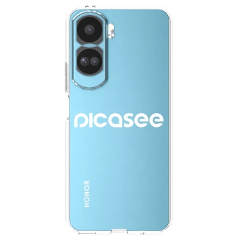 Picasee silikonový průhledný obal pro Honor 90 Lite 5G - Picasee - new logo - white