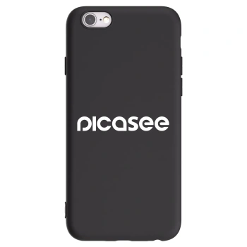 Picasee silikonový černý obal pro Apple iPhone 6/6S - Picasee - new logo - white