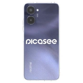 Picasee silikonový průhledný obal pro Realme 10 4G - Picasee - new logo - white
