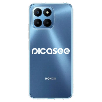 Picasee silikonový průhledný obal pro Honor 70 Lite - Picasee - new logo - white