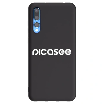Picasee silikonový černý obal pro Huawei P20 Pro - Picasee - new logo - white