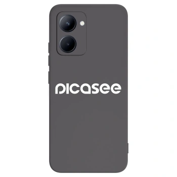 Picasee silikonový černý obal pro Realme C33 (2023) - Picasee - new logo - white