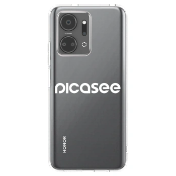 Picasee silikonový průhledný obal pro Honor X7a - Picasee - new logo - white