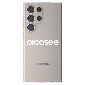 Picasee silikonový průhledný obal pro Samsung Galaxy S24 Ultra S928B 5G - Picasee - new logo - white