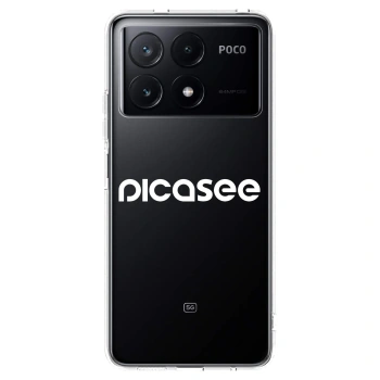 Picasee silikonový průhledný obal pro Xiaomi Poco X6 Pro - Picasee - new logo - white