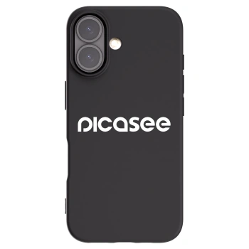 Picasee silikonový černý obal pro Apple iPhone 16 - Picasee - new logo - white