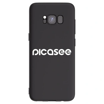 Picasee silikonový černý obal pro Samsung Galaxy S8 G950F - Picasee - new logo - white