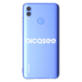 Picasee silikonový průhledný obal pro Honor 10 Lite - Picasee - new logo - white
