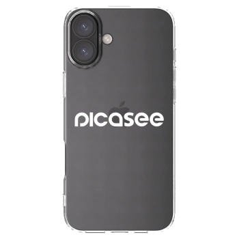 Picasee silikonový průhledný obal pro Apple iPhone 16 Plus - Picasee - new logo - white