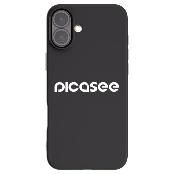 Picasee silikonový černý obal pro Apple iPhone 16 Plus - Picasee - new logo - white
