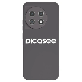 Picasee silikonový černý obal pro OnePlus 11 5G - Picasee - new logo - white