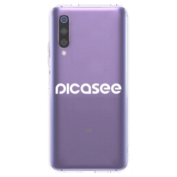 Picasee silikonový průhledný obal pro Xiaomi Mi 9 - Picasee - new logo - white