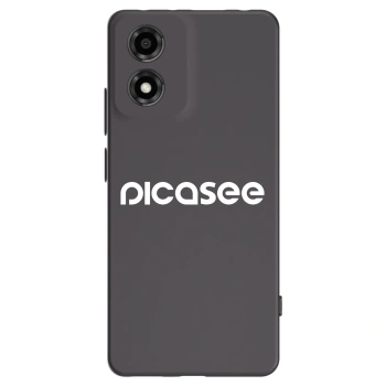 Picasee silikonový černý obal pro Motorola Moto E14 - Picasee - new logo - white