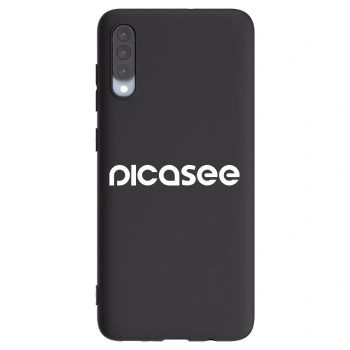 Picasee silikonový černý obal pro Samsung Galaxy A70 A705F - Picasee - new logo - white