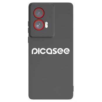 Picasee silikonový černý obal pro Motorola Edge 50 Fusion - Picasee - new logo - white