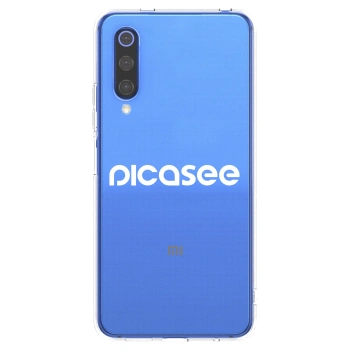 Picasee silikonový průhledný obal pro Xiaomi Mi 9 SE - Picasee - new logo - white