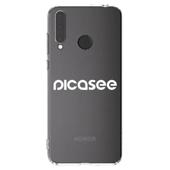 Picasee silikonový průhledný obal pro Honor 20 Lite - Picasee - new logo - white