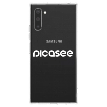 Picasee silikonový průhledný obal pro Samsung Galaxy Note 10 N970F - Picasee - new logo - white