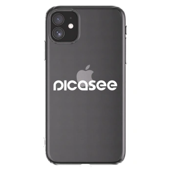 Picasee silikonový průhledný obal pro Apple iPhone 11 - Picasee - new logo - white